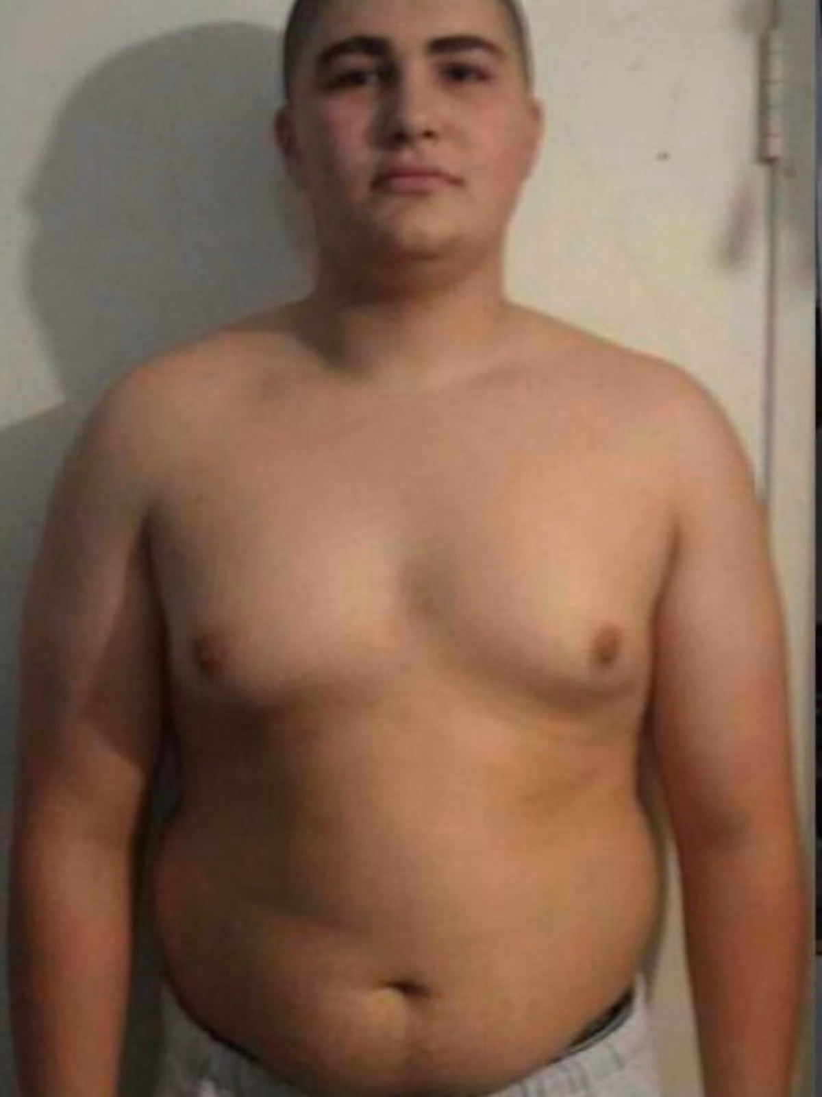 Sean before the Marines, at the weight he had to lose to enlist.